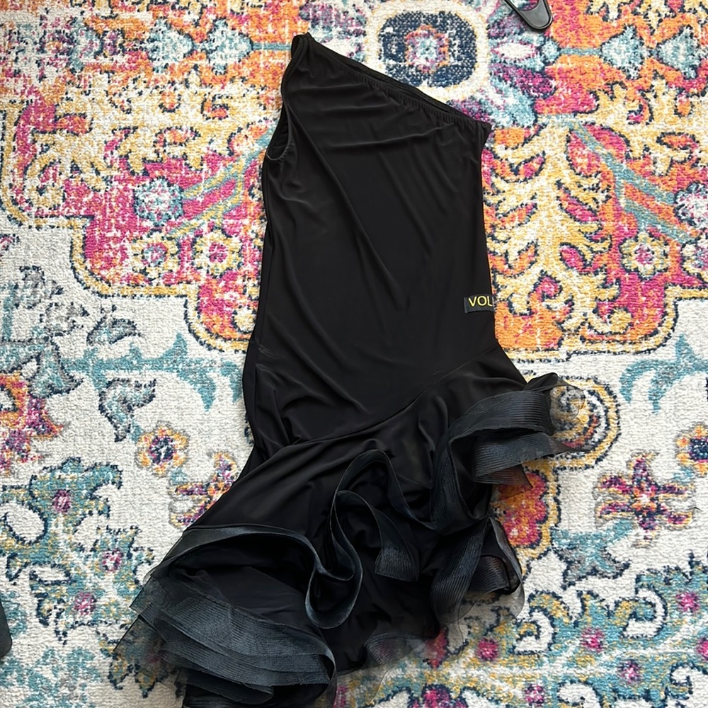 Latin or rhythm ballroom dance practice dress.